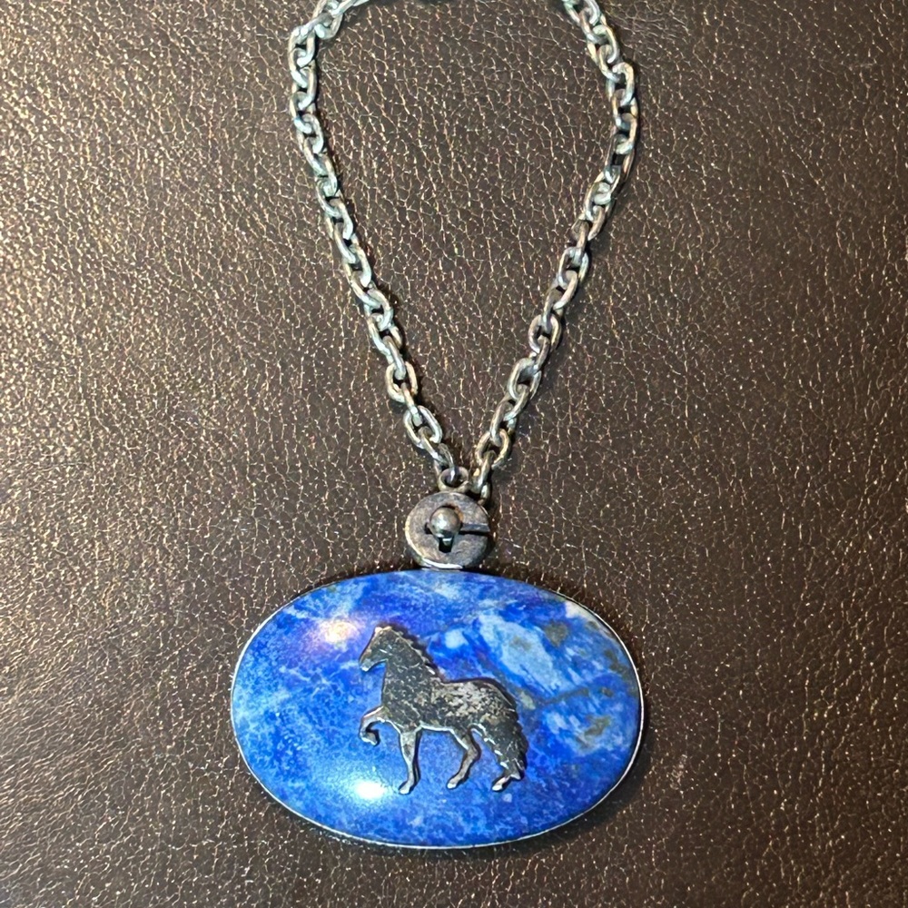 Lapis Horse charm Keychain?